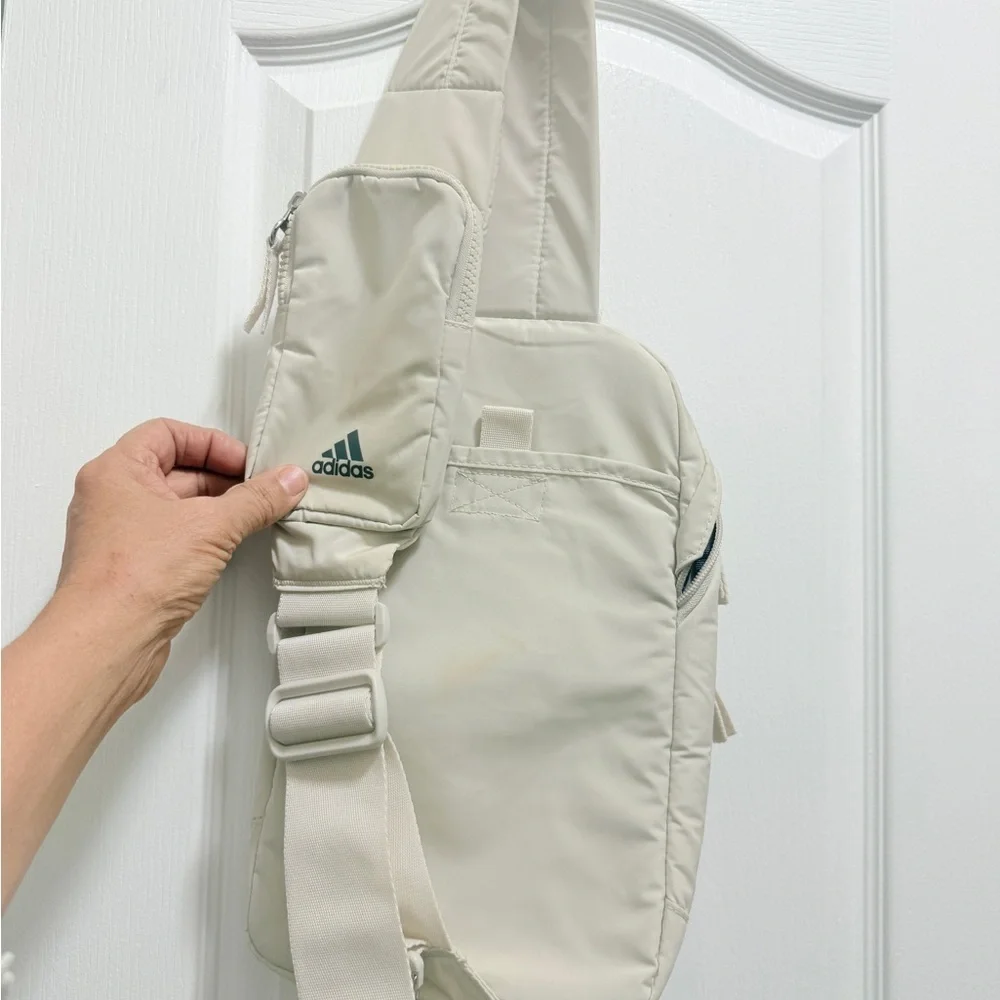 Adidas Men's Cream Crossbody Sling Bag